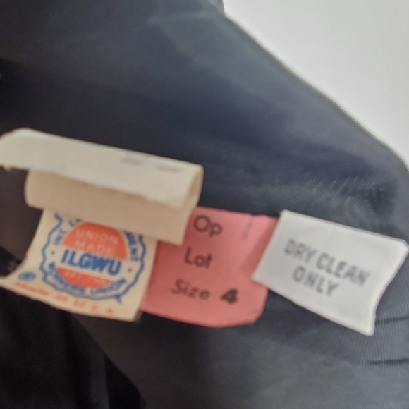 ALBERT NIPON Vintage Wool Blend Long Sleeve Fitted LBD Sz 4 Dress - Picture 10 of 11